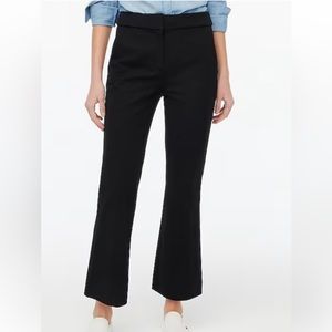 J. CREW Kelsey Black Cotton Flare Pants Size 10